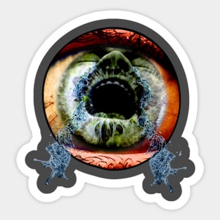 The Crying Eye (Green Iris Version) Sticker